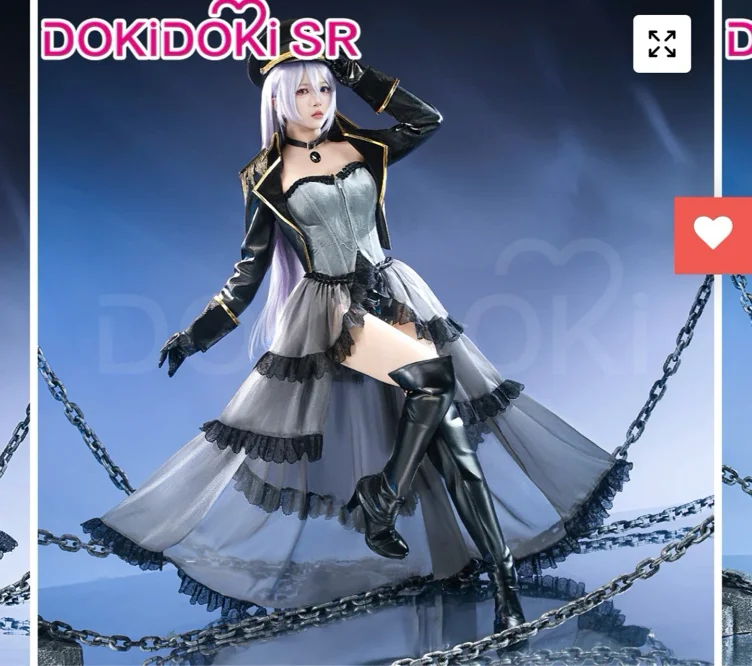 Black Lobelia cosplay Dokidoki SR+wig