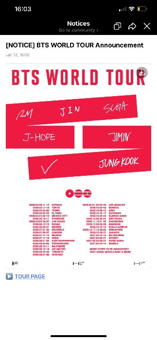 bts tour
