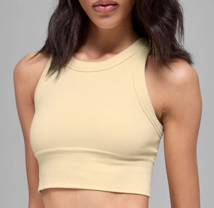 Seamless Delight High Neck Bra - Candlelight Yellow