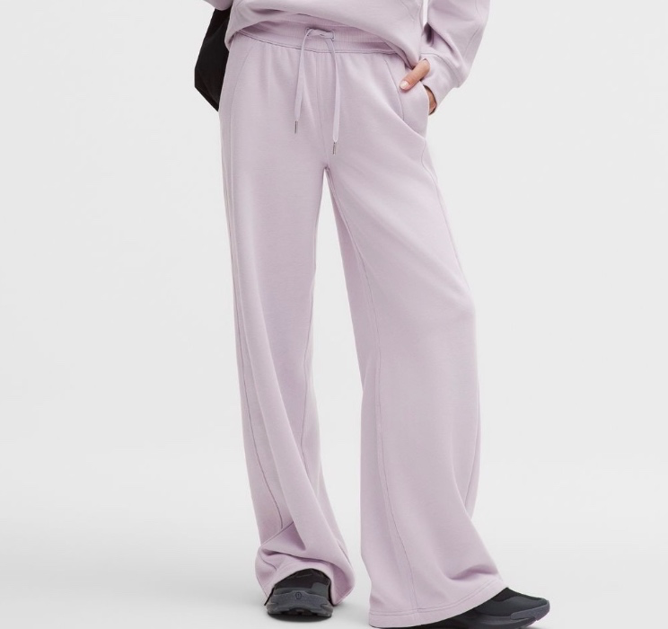 Scuba Mid-Rise Wide-Leg Pant