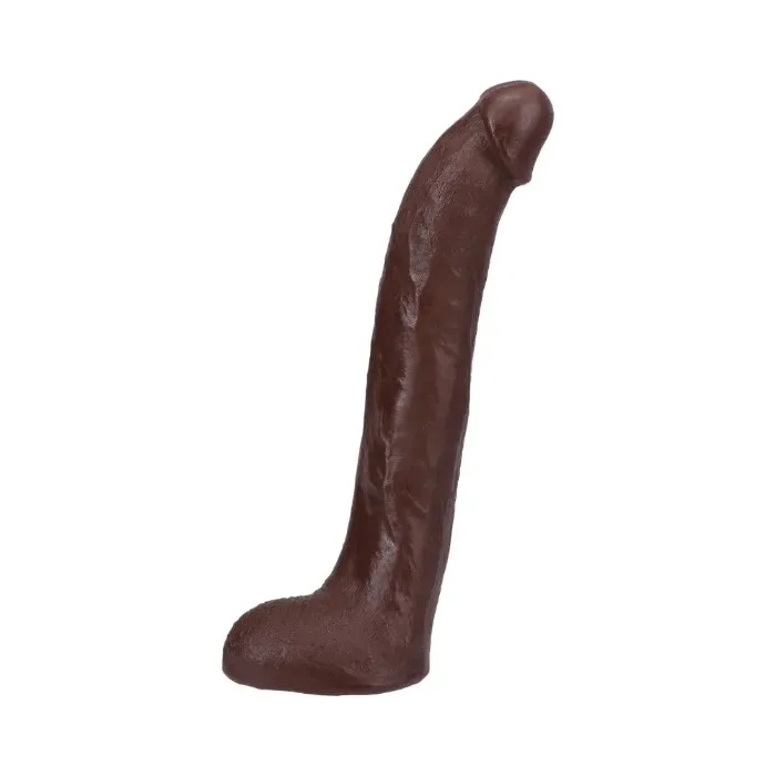 Signature Cocks Ultraskyn Brickzilla Dildo with Removable Suction Cup 13in - Chocolate