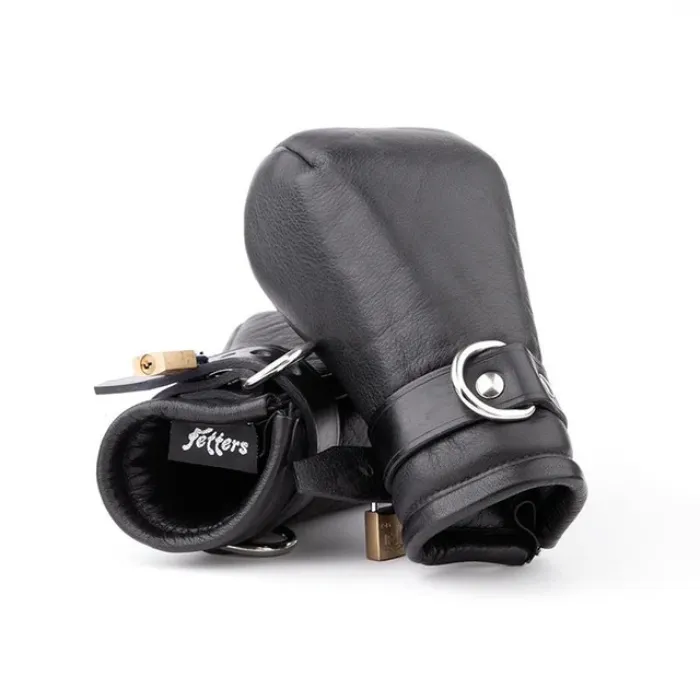 Padded Leather Fist Mitts | Small