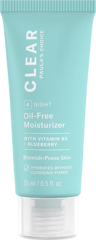 Paula's Choice Clear Oil Free Nachtcrème - Lotion Hydrateert de Acne-gevoelige Huid & Gaat Puistjes en Mee-eters Tegen - met Niacinamide & Ceramiden - Gecombineerde tot Vette Huid - 60 ml : Amazon.com.be: Beauty en persoonlijke verzorging