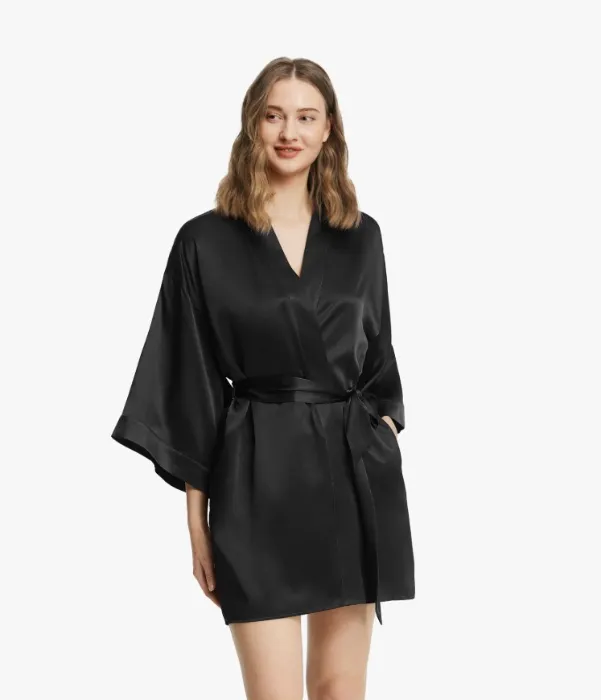 Mulberry Silk Mini Robe 