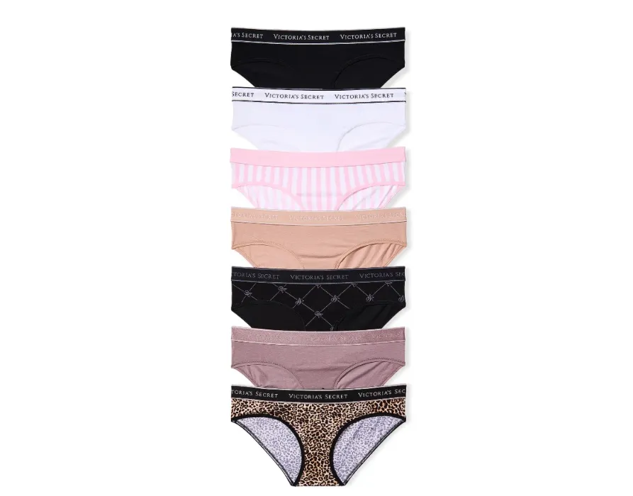 7-Pack Logo Cotton Hiphugger Panties