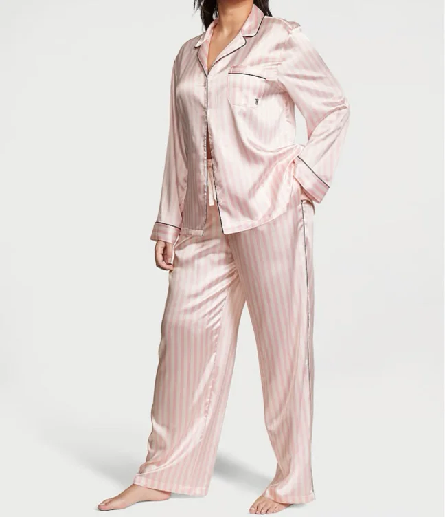 Victoria secret satin pajama set