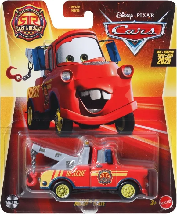 Disney Cars 2025 Mattel 1:55 Scale Diecast Radiator Springs Race & Rescue Mater