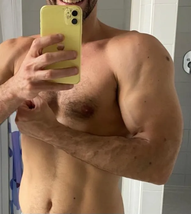 Drool for his biceps