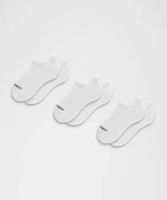Unisex Daily Essential Tab Socks *3 Pack - Black - M