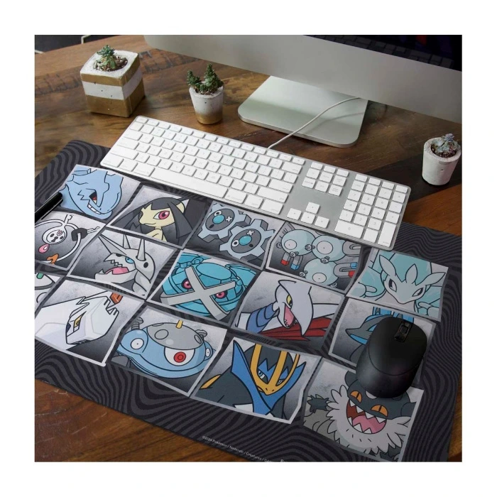 Flowing Steel Desk Mat