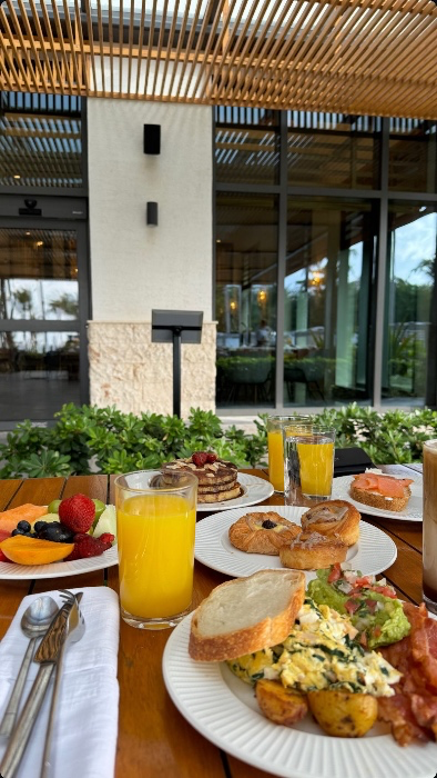 breakfast on you!