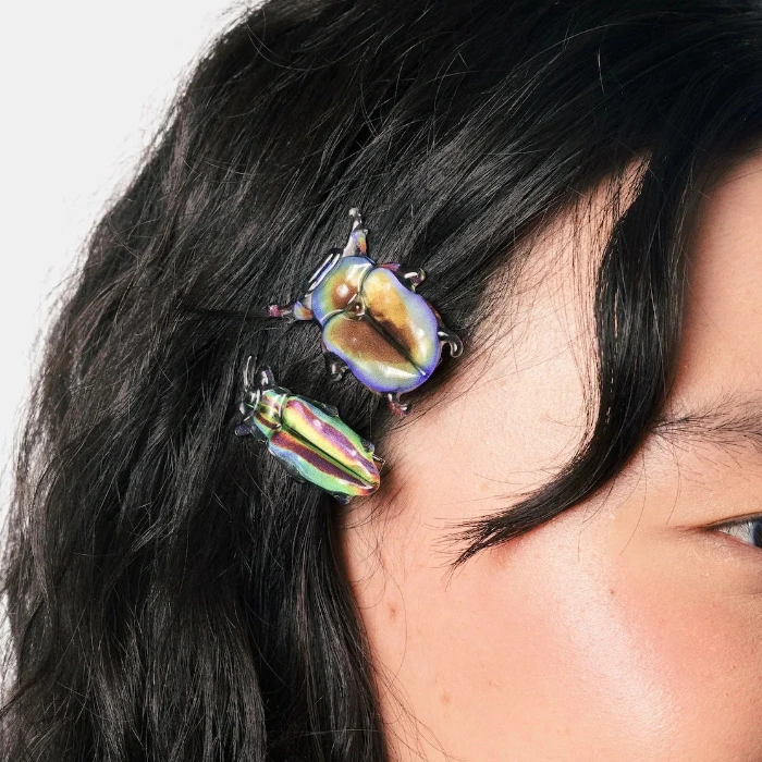 Beetle Hair Clips in Disco Diggers