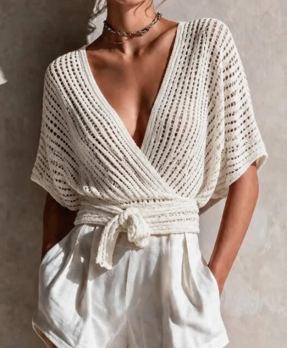 Crochet Wrap Top