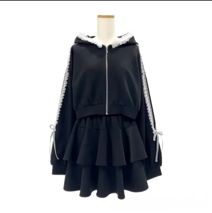 Two piece set black