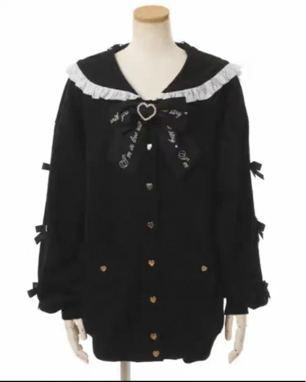 Black cardigan
