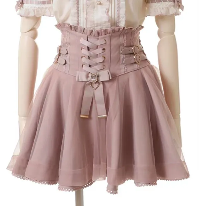 Jirai kei skirt (pink)