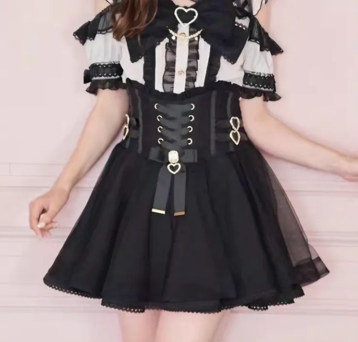 Jirai kei skirt (black)