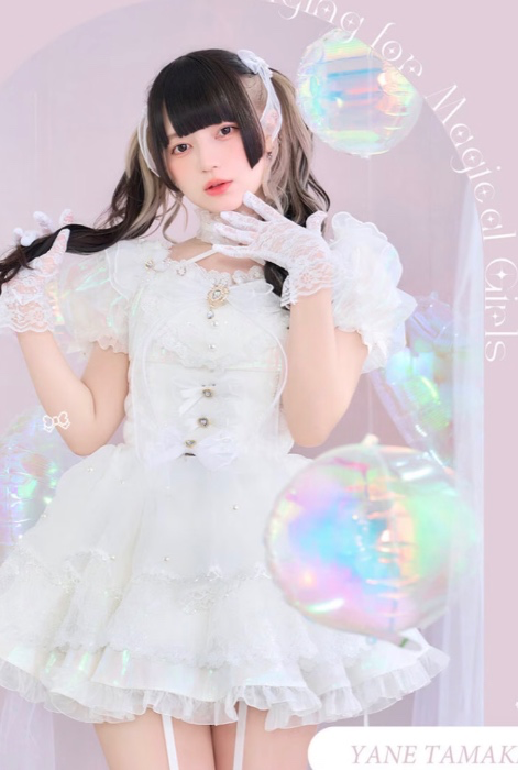white idol outfit