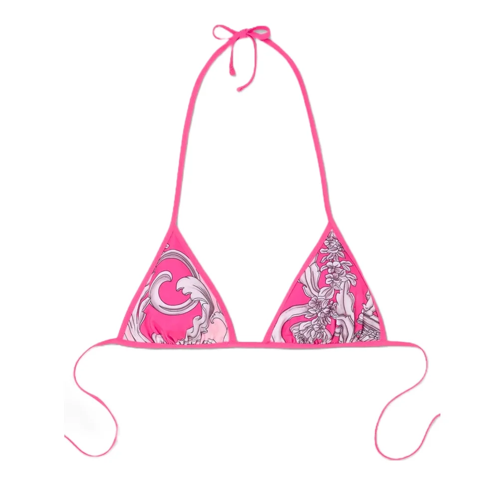 Versace Silver Baroque Reversible Bikini