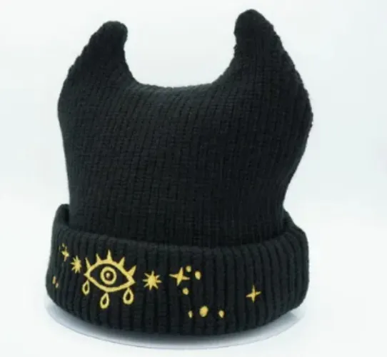 horned beanie