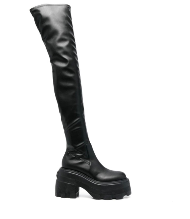 Casadei botas hasta el muslo con plataforma