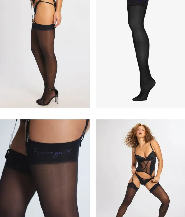 Savage X Stockings with Backseam 4XL