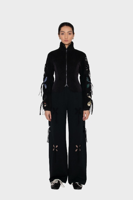 Zipped Fleece Bozor Cardigan | J.Kim Store