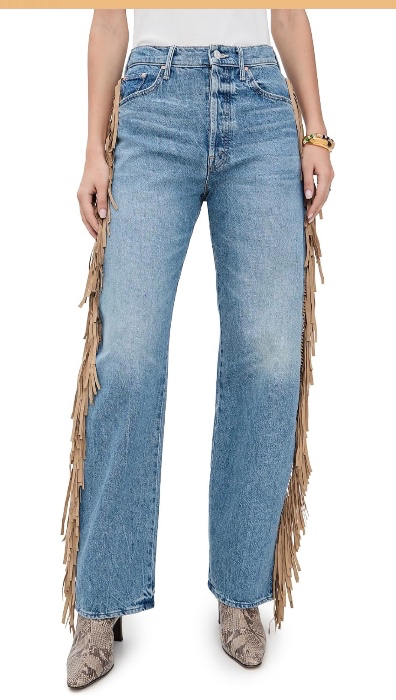 Mother Fringe Jeans 