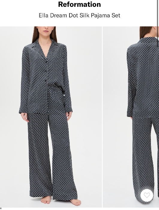 Reformation Silk Pajamas 