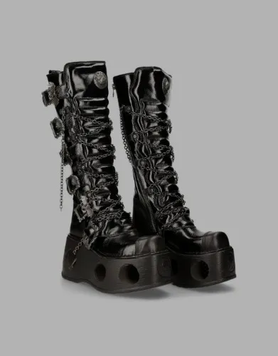 HIGH BOOT BLACK NEPTUNO  M-314-C11