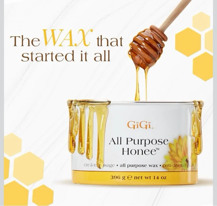 GiGi All Purpose Honee Soft Wax for Hair Removal, Face & Body Waxing, 14 oz | Ideal for Legs, Arms, Underarms, Brazilian Bikini, Sensitive Skin, & All Hair Types, Women & Men