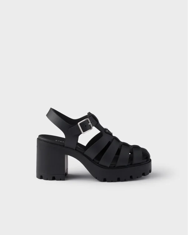 Prada– rubber platform sandals