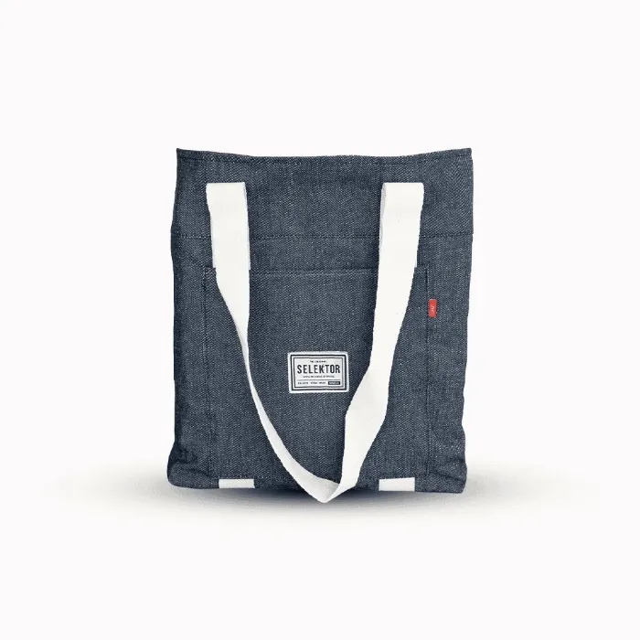 Selektor Tote Bag - 10 LPs 12" - Azul Jean - The Selektor