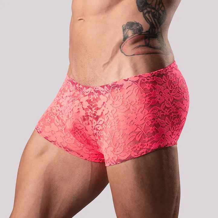 Neon Lace Mini Short Trunks
