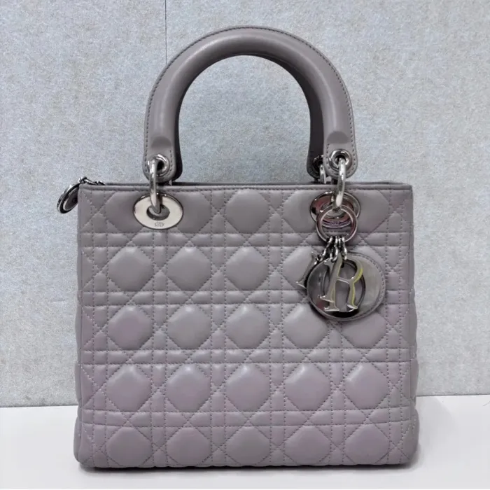 Lady Dior leather crossbody bag