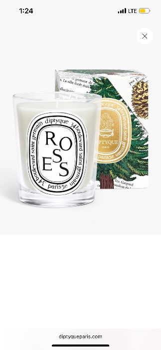 Dipytique rose candle