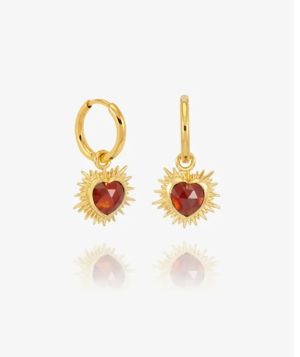 Rachel Jackson heart ear rings 