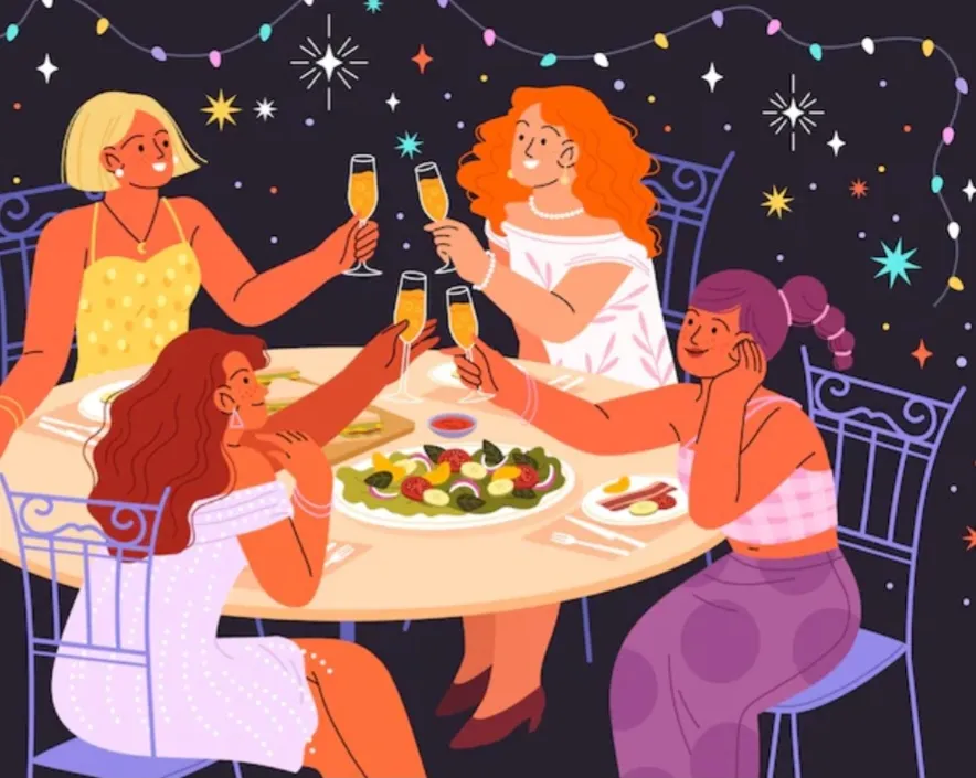 Dinner party w/ my girlfriends 💓 