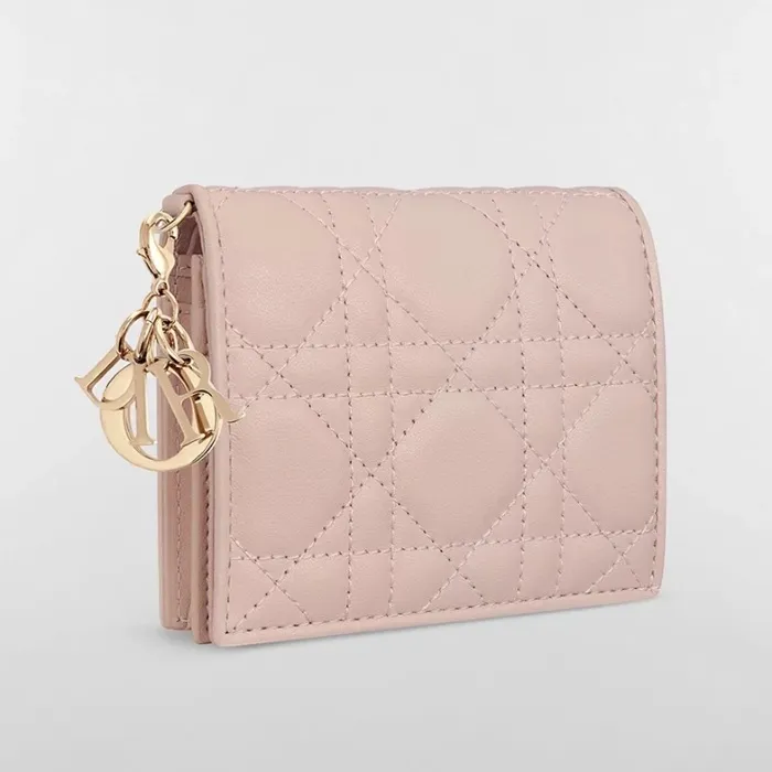 Mini Lady Dior Gardenia Wallet