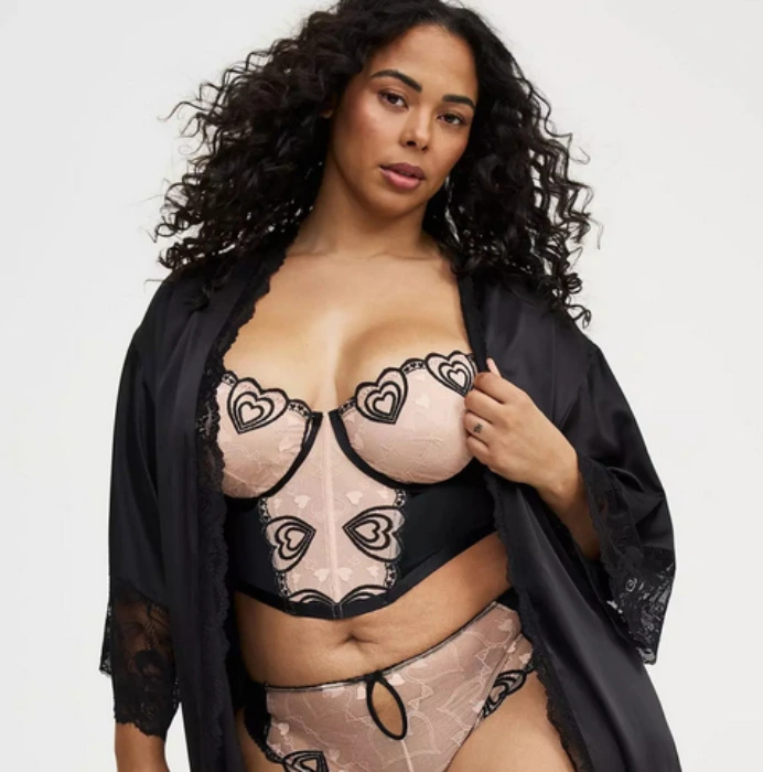 Satin And Lace Retro Robe