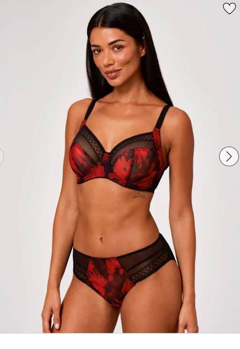 Esi Bra in Denim Blue by Bravissimo 34H Red 