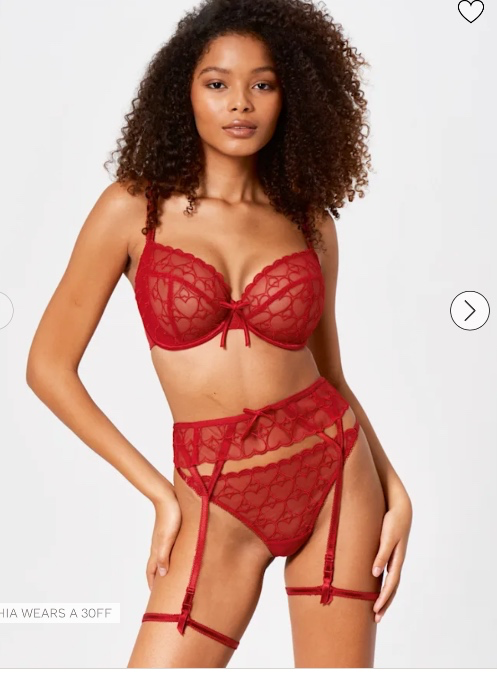 Gia Bra in Neon Coral by Bravissimo 34H Red