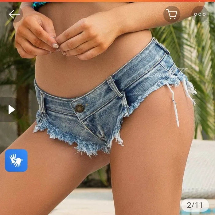 Denim shorts