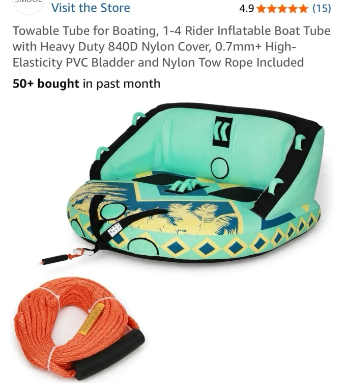 Towable Tube for Boating