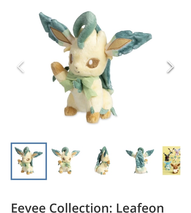 Leafeon Soft Paw Plush