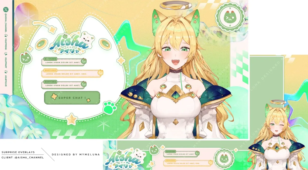 Set of Custom Overlays by @mymeluna