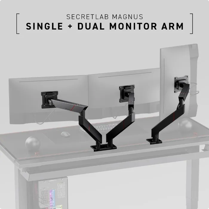 Secretlab Magnus Monitor Arms - Single + Dual