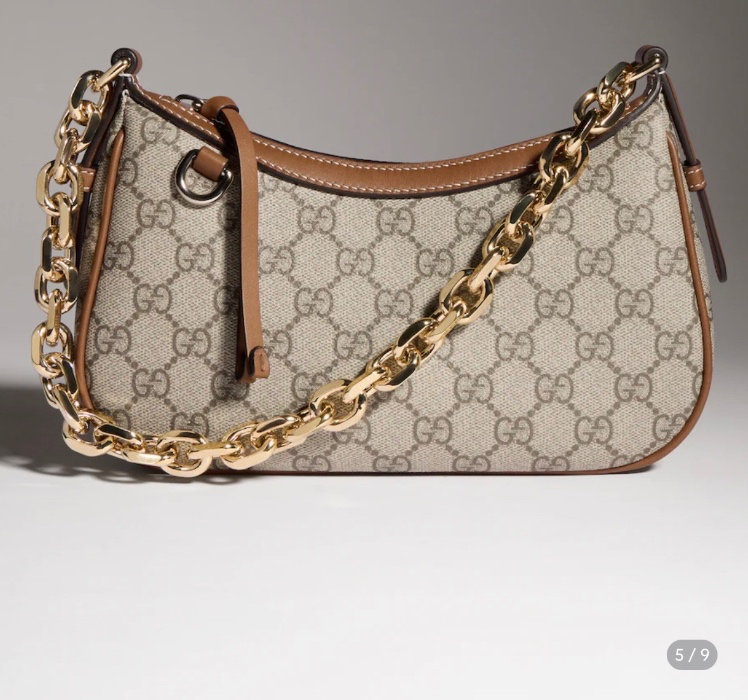 GG Emblem Small canvas shoulder bag