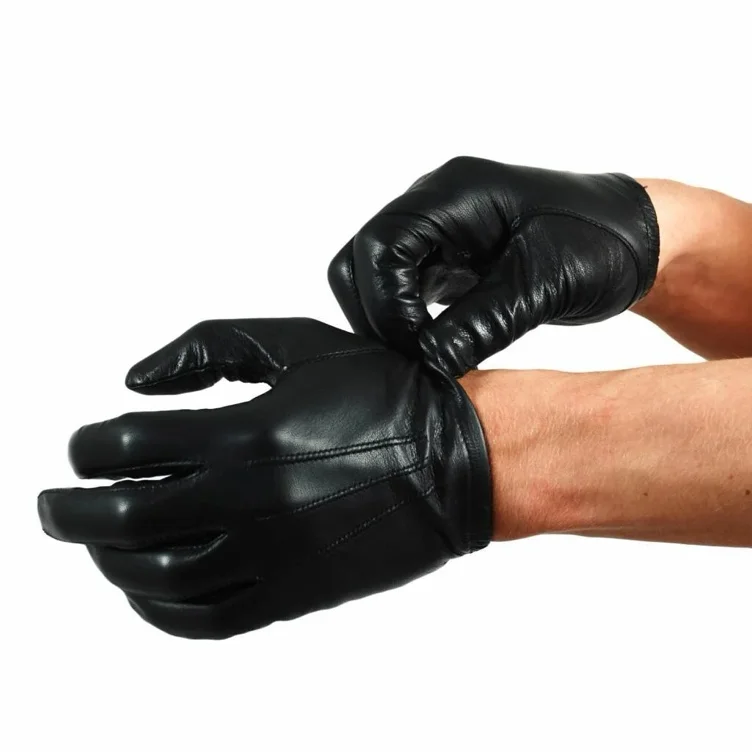 Leather Police Gloves