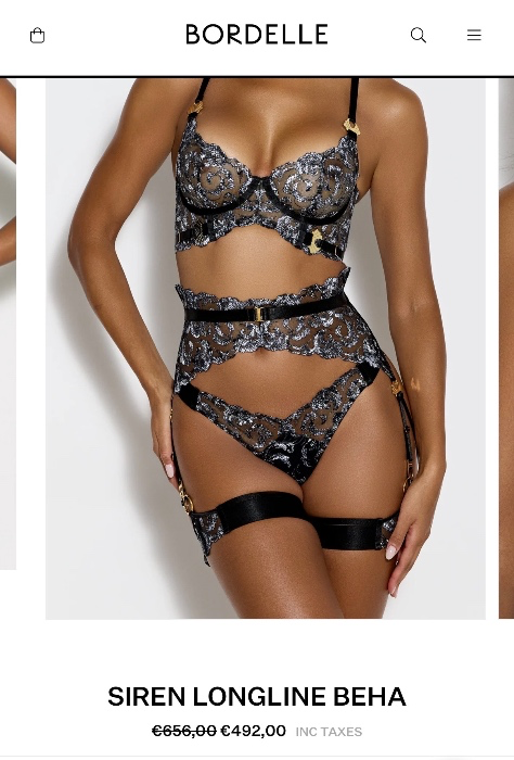 Bordelle siren longline bra